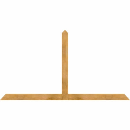 Ekena Millwork Portland Rough Sawn Timber Gable Bracket, Western Red Cedar, 84"W x 45"H x 2"D x 4"F, 13/12 Pitch GBW084X45X0204POR00RWR